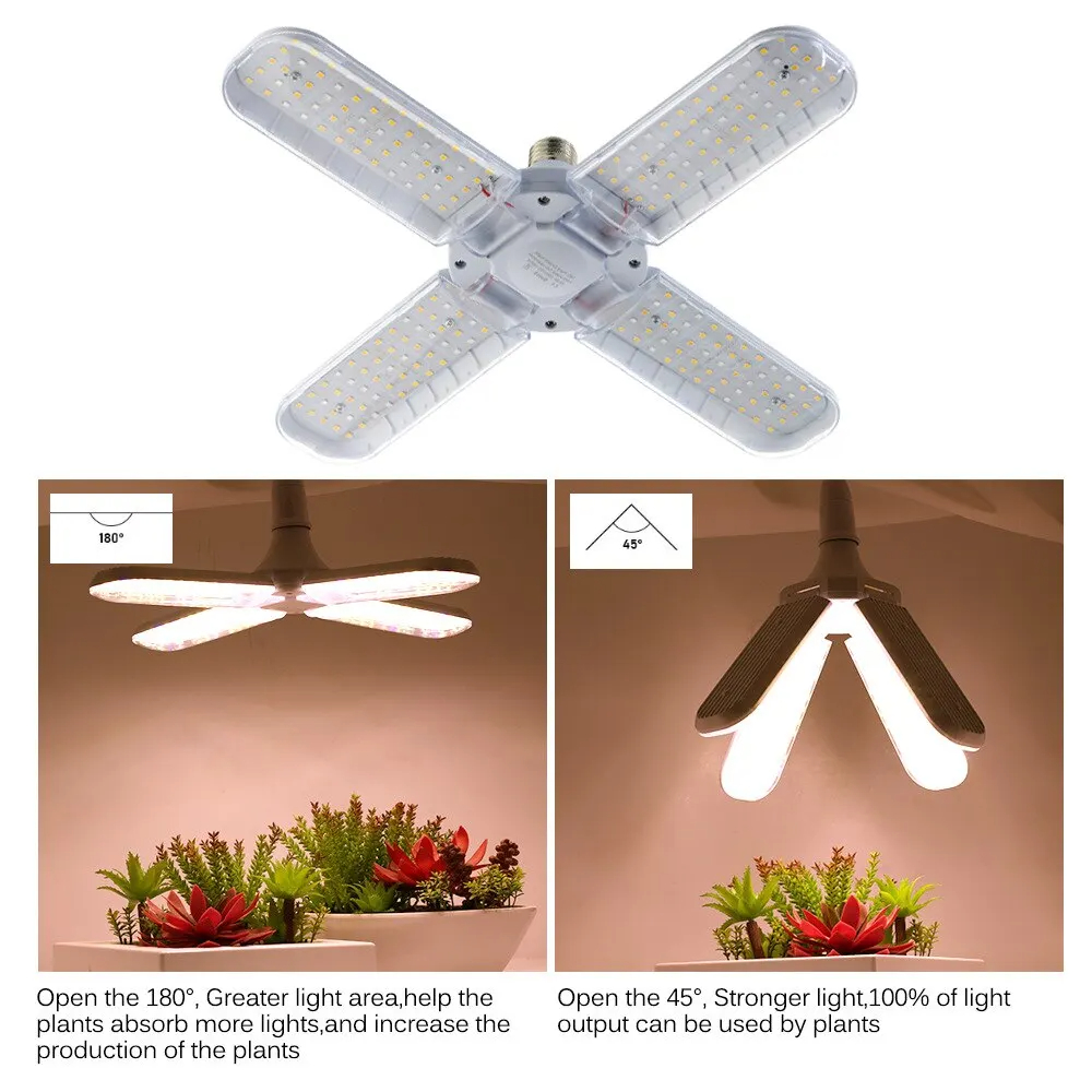 מנורת גידול LED מתקפלת לצמחים בעלת ספקטרום אור מלא מנורת גידול LED מתקפלת לצמחים בעלת ספקטרום אור מלא