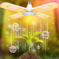 מנורת גידול LED מתקפלת לצמחים בעלת ספקטרום אור מלא מנורת גידול LED מתקפלת לצמחים בעלת ספקטרום אור מלא