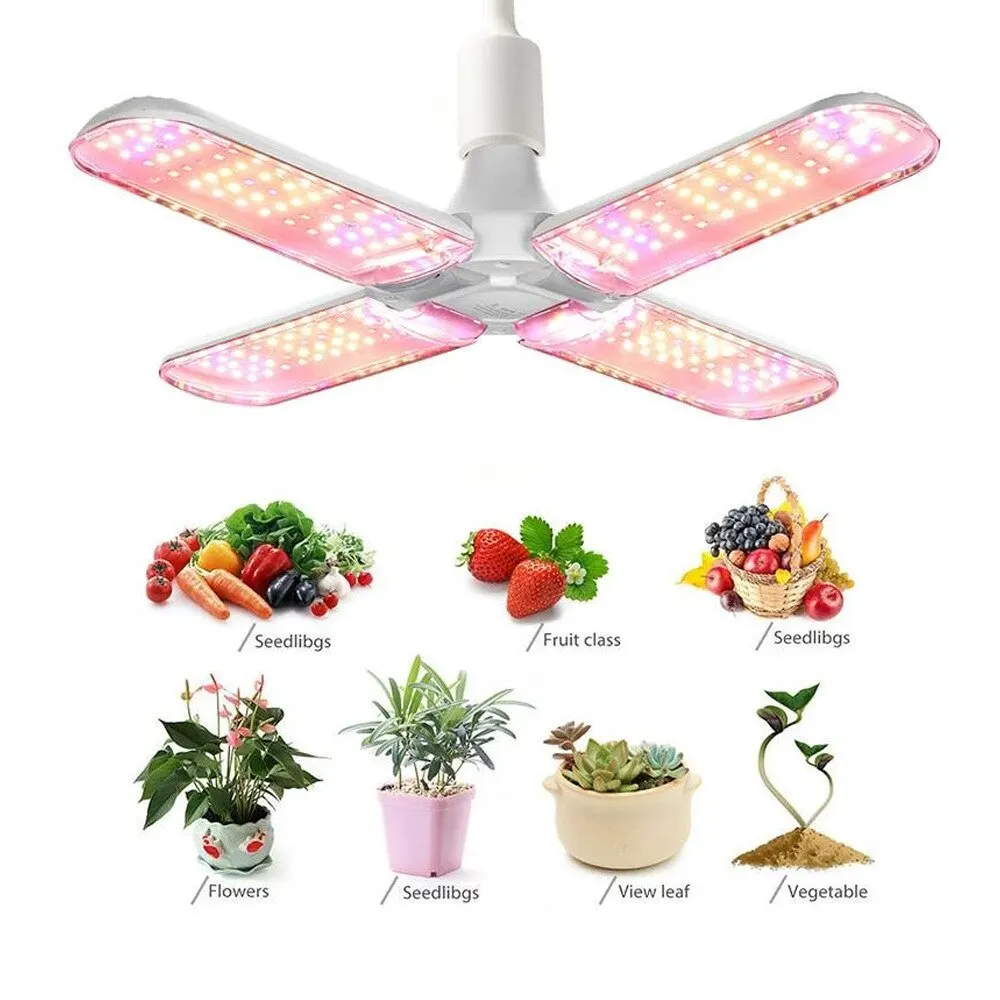 מנורת גידול LED מתקפלת לצמחים בעלת ספקטרום אור מלא מנורת גידול LED מתקפלת לצמחים בעלת ספקטרום אור מלא