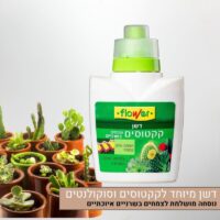 דשן מיוחד לקקטוסים וסוקולנטים דשן מיוחד לקקטוסים וסוקולנטים - הנוסחה המושלמת לצמחים בשרניים מבית Flower