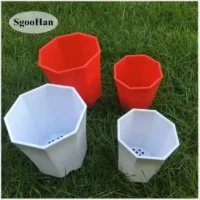 5-50pcs-5 מיני עציצי פלסטיק יצוק עבור לשתילת צמחים קטנים בעלי חורי ניקוז (כמויות שונות)