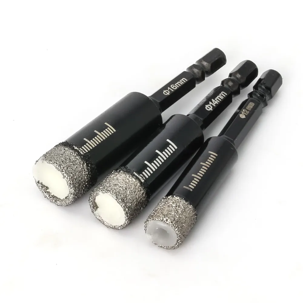 Hexagonal-Shank-Brazed-Dry-Ceramic-Tile-Diamond-Drill-Bit-5-16mm-Hole-Saw-Marble-Ceramic-Granite-3 מקדח יהלום מקצועי לקידוח חורים בעציצים משיש, גרניט, בטון, טרקוטה - ביצועים מעולים ומדויקים