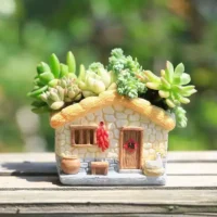 Vintage-Farmhouse-Planter-for-Succulents-Air-Plants-Creative-Flower-Pot-Funny-Cottage-Grange-Fairy-Garden-Home-3 עציץ וינטאג'י חמוד לגידול סוקולנטים וצמחים