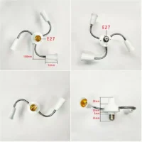 בסיס מנורות גמיש - מפצלי בתי נורה 2 עד 5 נורות LED - תאורת גידול ותאורה כללית
