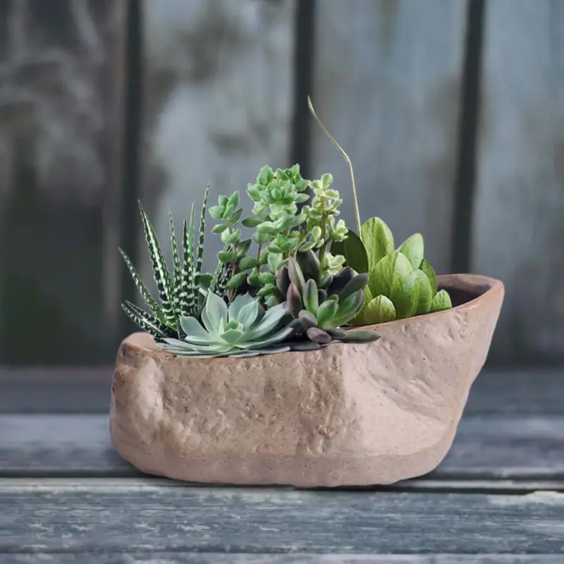 kf-S7eb48c8aa0a3458e9cded7d45911cc7fZ-Ceramic-Stone-Shape-Small-Plants-Pot-Succulent-Plant-Flower-Pot-Bonsai-Cactus-Home-Living-Room-Decor עציץ בצורת אבן מקרמיקה איכותית- מתאים לסוקולנטים וקקטוסים בעיצוב נורדי לבית ולמשרד