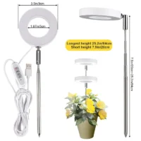 kf-S87cb267e631143f7bbb1f11c196fbbd65-Full-Spectrum-Indoor-Solar-LED-Growth-Light-Four-Gear-Dimming-Fleshy-Viridiplantae-Flower-Floor-Telescopic-Fill תאורת LED מתכווננת לצמחים בעלת ספקטרום אור מלא - 4 מצבי עמעום + הגדרת זמן תאורה