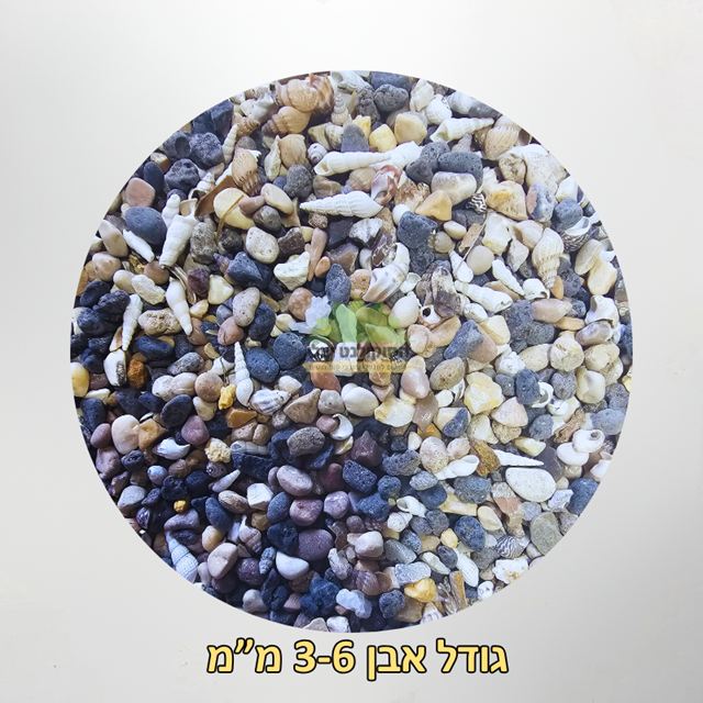אבנים מהכנרת גדול 3-6 ממ אבנים מהכנרת גדול 3-6 ממ