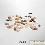 חלוקי נחל טבעיים 1-2 סמ