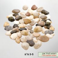אבני חלוקי נחל במגוון גדלים וגוונים - אבנים טבעיות מנחלי הגליל העליון ורמת הגולן במגוון גדלים