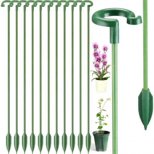 kf-Sffab00a088ff44548f77e0226217d3bdc-10Pcs-Plant-Supports-Stakes-Reusable-Flower-Vegetable-Holder-Sticks-Floral-Plants-Stand-for-Indoor-Outdoor-Garden סט 10 יתדות תמיכה לצמחים המעודדים צמיחה ישרה ונותנים תמיכה לגבעולי הצמח רב-שימושיים