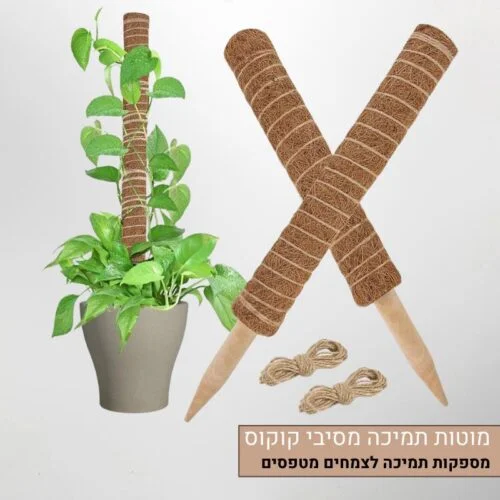 מוטות תמיכה מסיבי קוקוס מוטות תמיכה מסיבי קוקוס