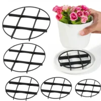 kf-S4a4b874367cd4073a7fc5572eac993d5N-Anti-Rot-Root-Plastic-Planter-Rack-Flower-Pot-Tray-Drip-Plant-Flowerpot-Tray-Indoor-Outdoor-Home מעמד פלסטיק לעציצים עבור מגשי טפטוף (מונע ריקבון שורשים) לאוורור וניקוז יעילים