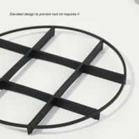 kf-Se9b6487803f941988ad9a7d0fb495d3a3-Anti-Rot-Root-Plastic-Planter-Rack-Flower-Pot-Tray-Drip-Plant-Flowerpot-Tray-Indoor-Outdoor-Home מעמד פלסטיק לעציצים עבור מגשי טפטוף (מונע ריקבון שורשים) לאוורור וניקוז יעילים