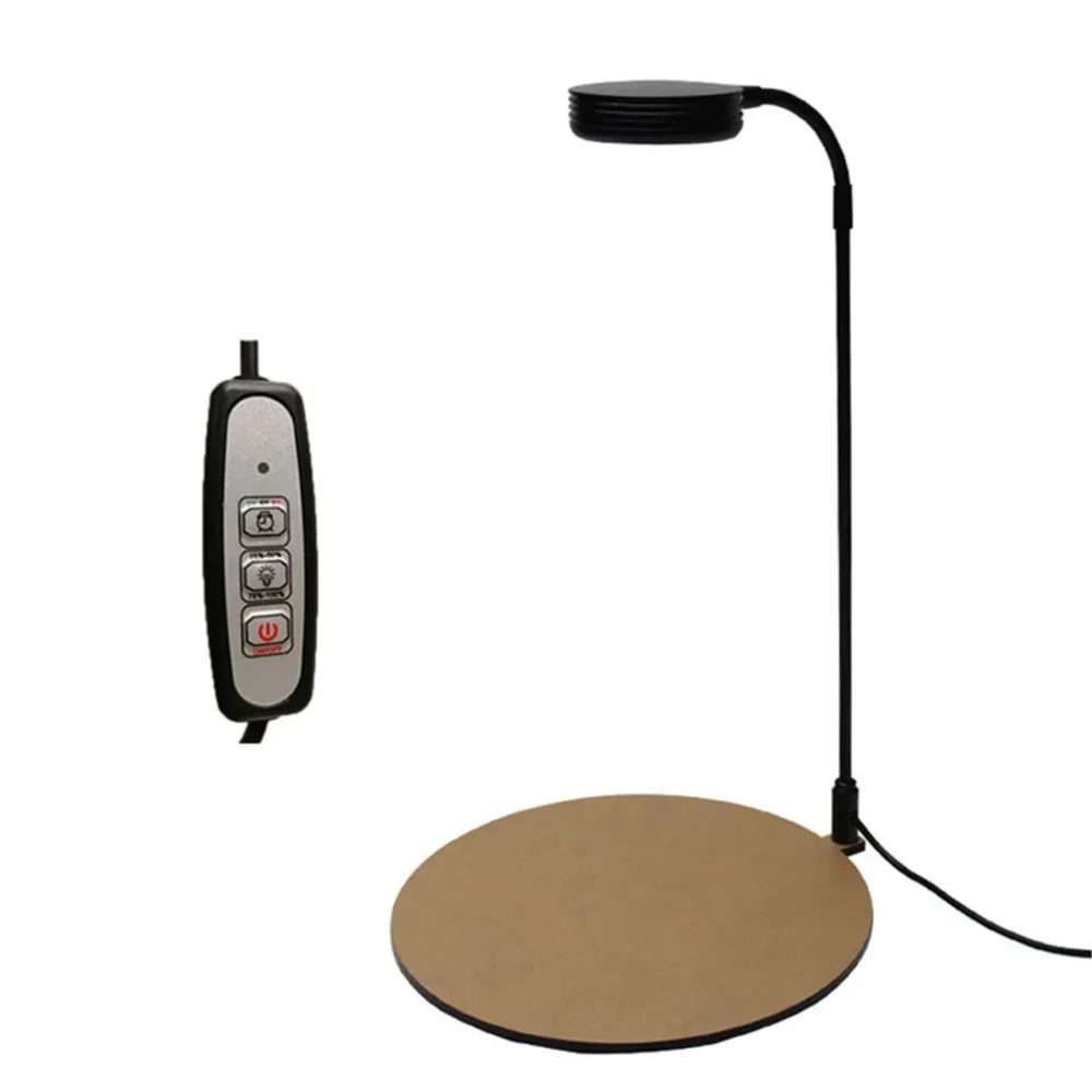 מנורת LED מתכווננת 5W לטרריום - תאורה 3000K-6000K חם / קר + דימר וטיימר
