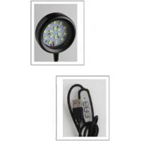 מנורת LED מתכווננת 5W לטרריום - תאורה 3000K-6000K חם / קר + דימר וטיימר