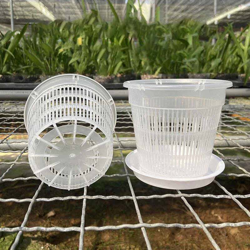 kf-S1a68e053f256496dada9933d50679150a-11-14cm-Mesh-Pot-Root-Control-Transparent-Flowerpot-For-Orchid-Flower-Breathable-Growth-Container-Garden-Plastic עציץ סחלבים מקצועי (Orchid Pot) עם מערכת ניקוז חכמה - פלסטיק שקוף עם חורי ניקוז מוגברים לאוורור שורשים מקסימלי ובריא