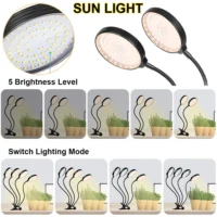kf-S220e8b4dae4645b3b37e2f9ffadf0a16n תאורת LED חכמה לצמחים - ספקטרום אור מלא 4000K אור שמש, טיימר, שליטה מלאה על תנאי הגידול