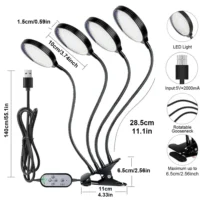 kf-Scdaff7f3831d4b1fb5ea9c794f6f2852P תאורת LED חכמה לצמחים - ספקטרום אור מלא 4000K אור שמש, טיימר, שליטה מלאה על תנאי הגידול