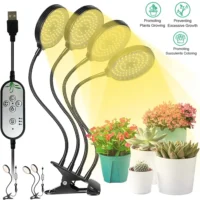 kf-Se88c819e7fff4f20be1d5eeccfbd9a53J תאורת LED חכמה לצמחים - ספקטרום אור מלא 4000K אור שמש, טיימר, שליטה מלאה על תנאי הגידול