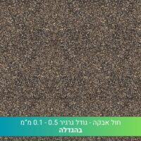 חול כנרת גודל אבקה חול כנרת גודל אבקה
