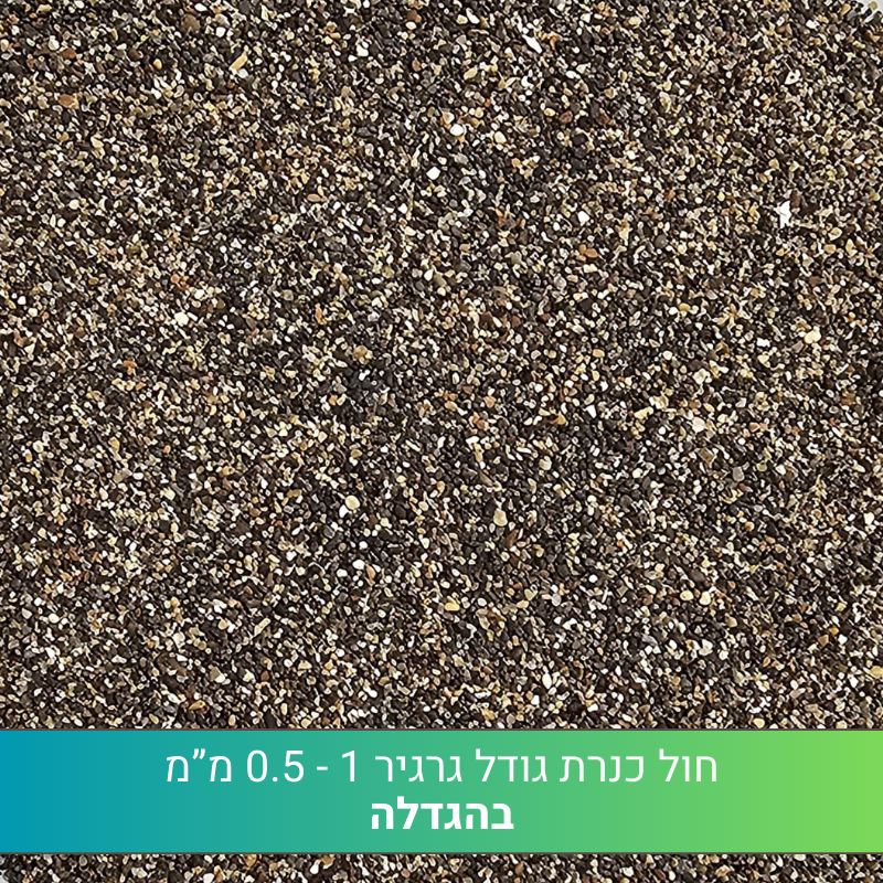 חול כנרת גודל גרגיר 0.5-1 חול כנרת גודל גרגיר 0.5-1