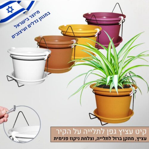 קיט עציץ גפן לתלייה על הקיר קיט עציץ גפן לתלייה על הקיר