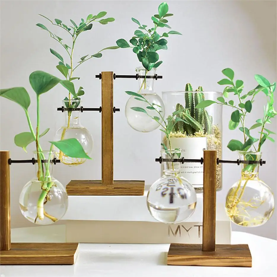 kf-Sca6bcc2761eb4ef68cfead5607d6985cB-Creative-Glass-Desktop-Planter-Bulb-Vase-Wooden-Stand-Hydroponic-Plant-Container-Decor-Home-Tabletop-Decor-Vases סט זוג עציצי בועה מזכוכית מעוצב עם מעמד עץ - הדרך האלגנטית לגדל צמחים במים