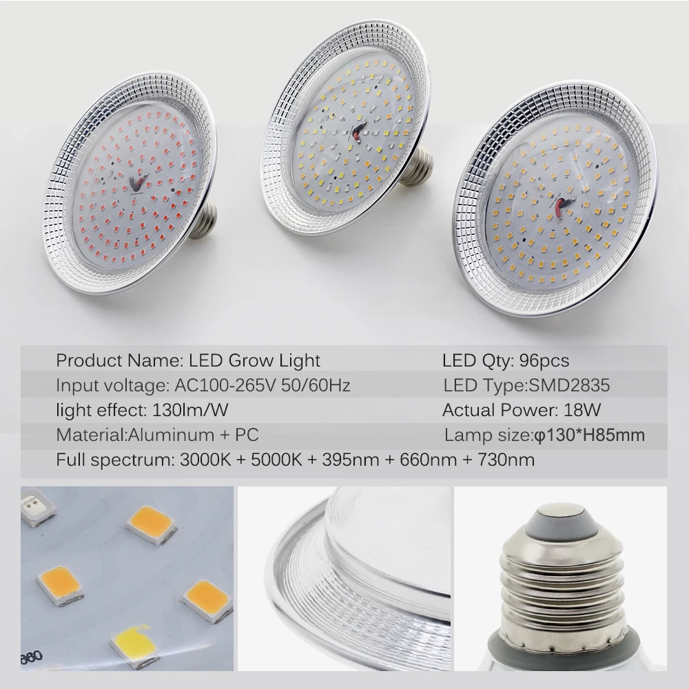 kf-S5c2c5649e8674b2881b07b56407f28e2z מנורת LED לגידול צמחים עם ספקטרום מלא 18W ב 3 סוגי תאורה לצמיחה מושלמת