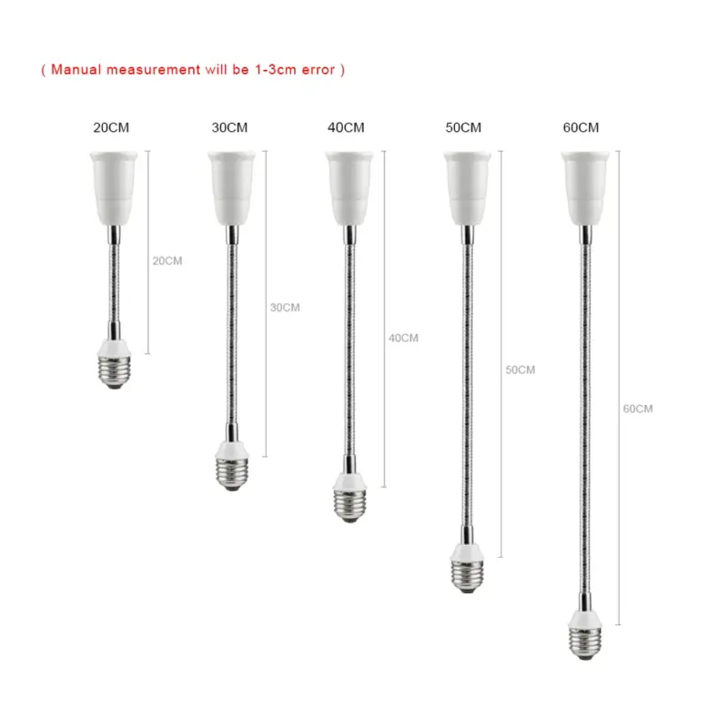 kf-S2860fc2120ec47ed8b6697b5c9e798a0Y.webp הארכת בית נורה E27 באורך משתנה - פתרון פשוט לתאורה ממוקדת ומדוייקת