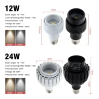 kf-S4beda06f7df641b9801971a848bd4f14w נורת תאורה לצמיחת צמחים LED 4000K/6000K 12W/24W E27 מהירות התאורה מתכווננת זווית תאורה פנימית ירקות פירות צמחים