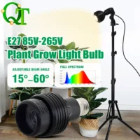 kf-S524ecb3370d141f982d3c52362432966w נורת תאורה לצמיחת צמחים LED 4000K/6000K 12W/24W E27 מהירות התאורה מתכווננת זווית תאורה פנימית ירקות פירות צמחים