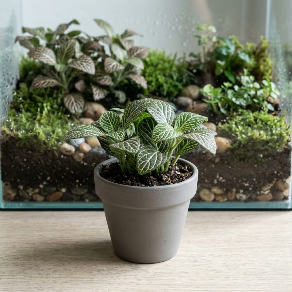פיטוניה - Fittonia albivenis פיטוניה - Fittonia albivenis