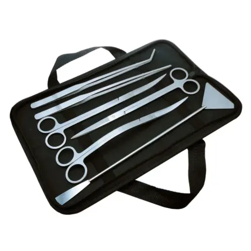Tools Set Scissor Tweezers Plants סט כלי עבודה מקצועי לטרריומים - פינצטות ומספריים מנירוסטה לטיפול בצמחים