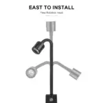 kf-S4fea83235f8a49f98ac655d5f5d634211 תאורת LED קומפקטית לטרריום - מנורת גידול עם ראש מתכוונן וקליפס