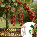 lectroplated copper garden antenna kit אנטנת נחושת Electroculture מיוחדת לצמחים - מוט נחושת בעיצוב ספירלה 25 ס"מ