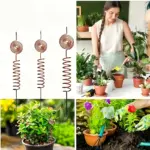 lectroplated copper garden antenna kit אנטנת נחושת Electroculture מיוחדת לצמחים - מוט נחושת בעיצוב ספירלה 25 ס"מ