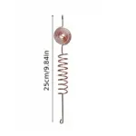 lectroplated copper garden antenna kit אנטנת נחושת Electroculture מיוחדת לצמחים - מוט נחושת בעיצוב ספירלה 25 ס"מ