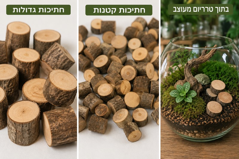 גזעי עץ מיניאטוריים טבעיים לטרריומים גזעי עץ מיניאטוריים טבעיים לטרריומים