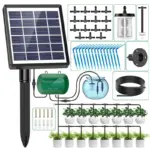 Solar Intelligent Irrigation Kit מערכת השקיה סולארית אוטומטית עם משאבה ופאנל סולארי ל-15 עציצים עם 12 תוכניות השקיה
